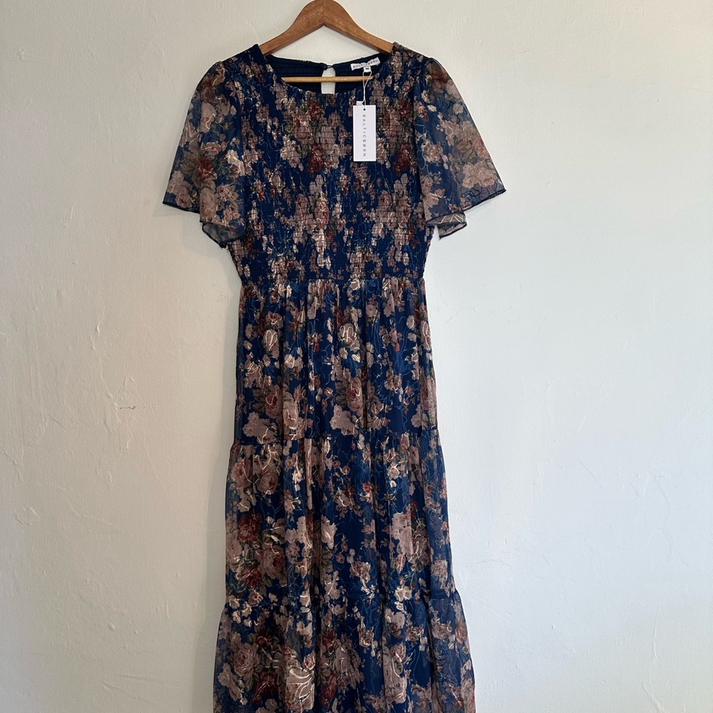 Baltic Born blue floral dress